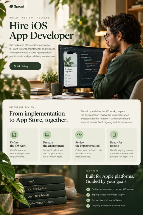 Original interface review interface concept illustrating hire ios app developer